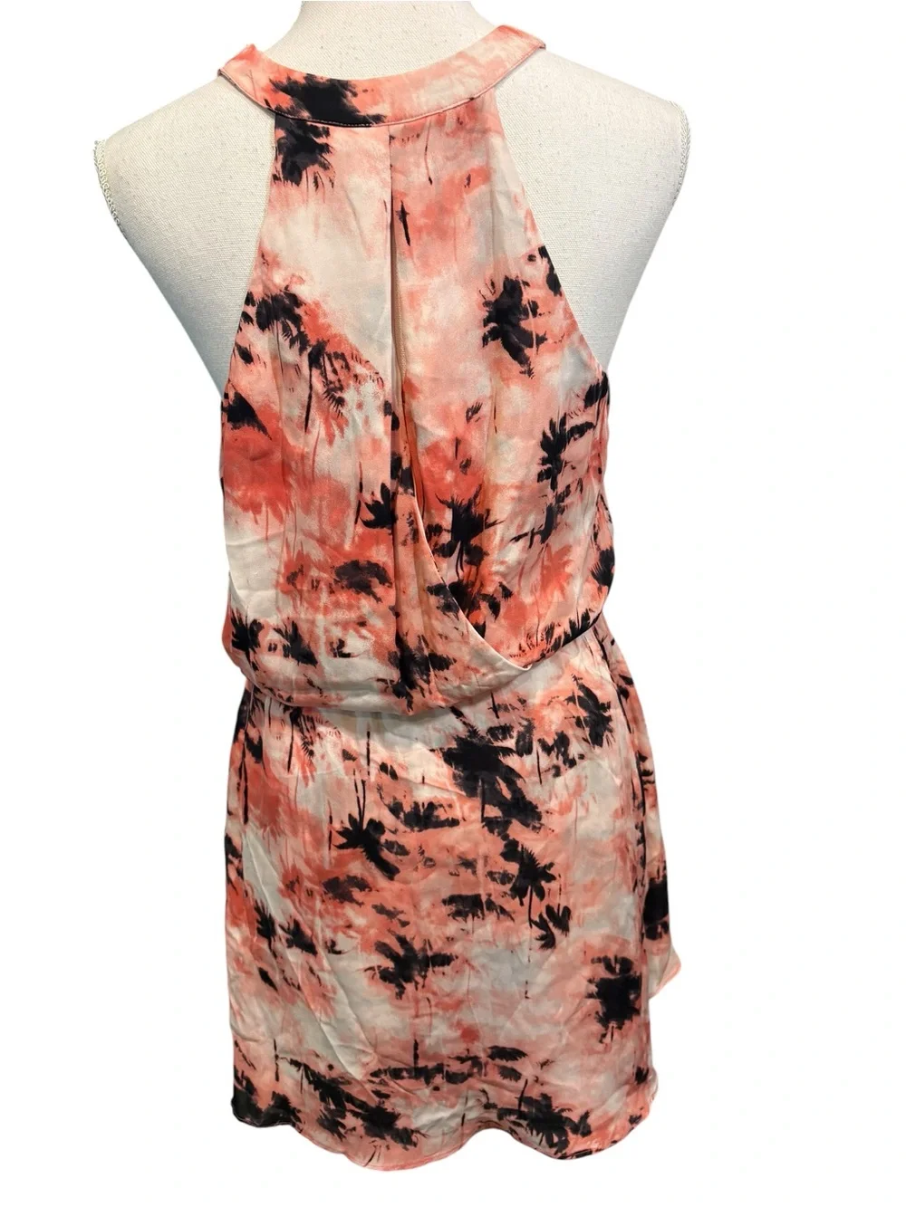 Parker Silk Kita Dress in Camo Pompano.  Size M
